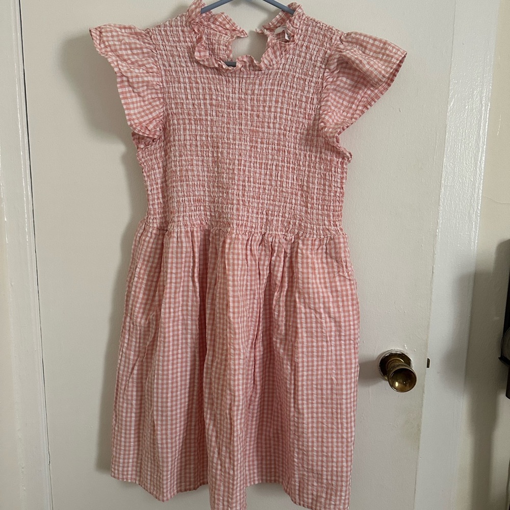 Adorable Gingam Pink Dress Women’s 4-6